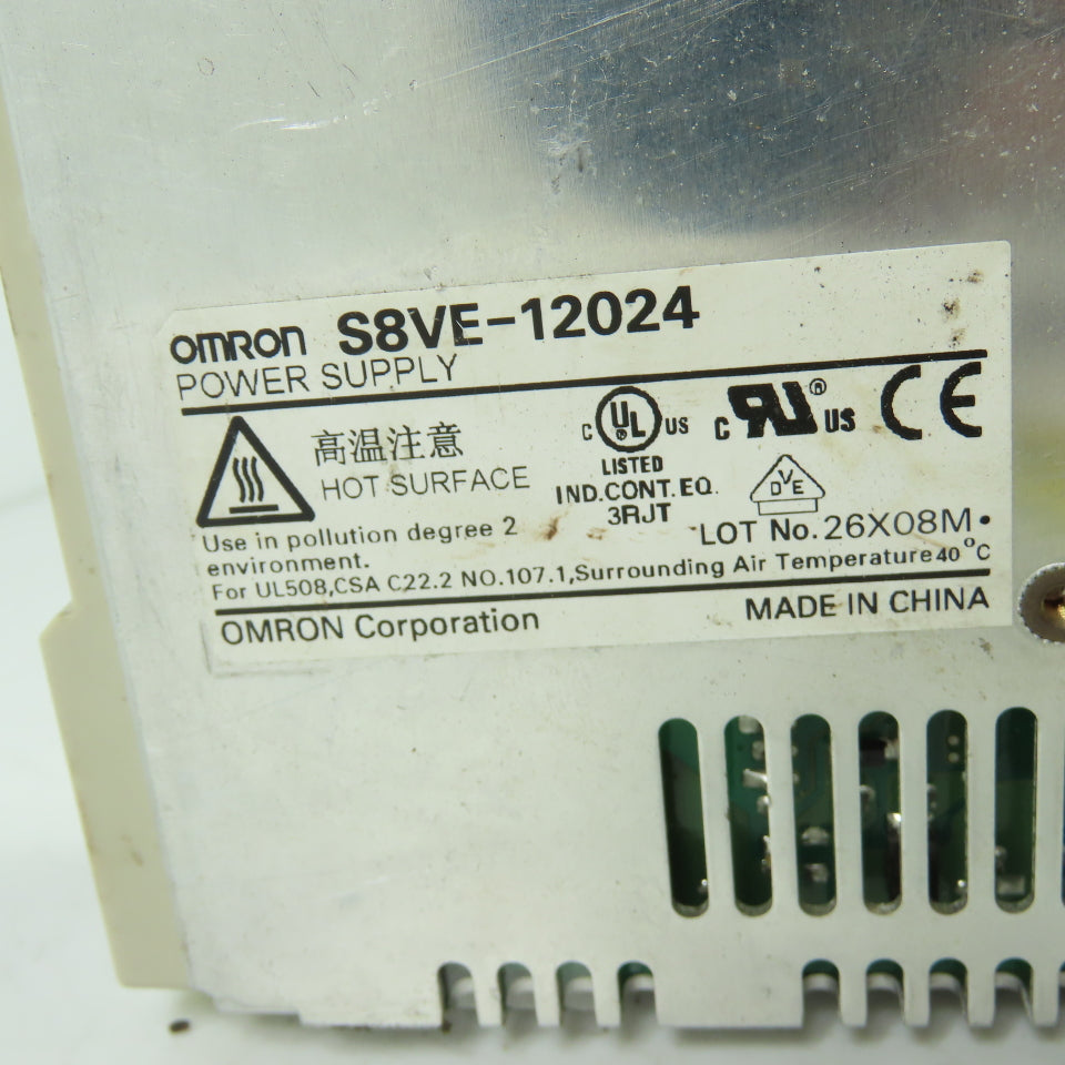 Omron S8VE-12024 Power Supply 100-240VAC In 24VDC Out
