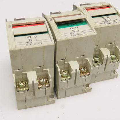 Fuji Electric CP32FS/10WD 10A Circuit Protector 250V 2 Pole Lot Of 3