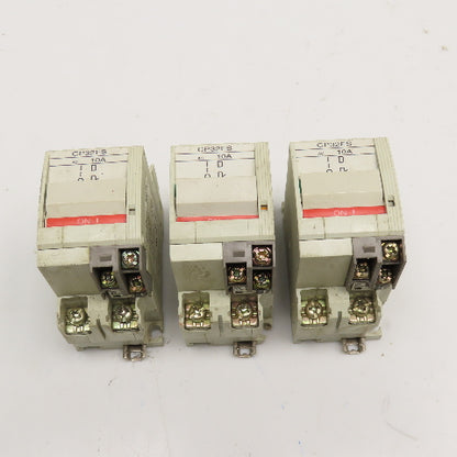 Fuji Electric CP32FS/10WD 10A Circuit Protector 250V 2 Pole Lot Of 3