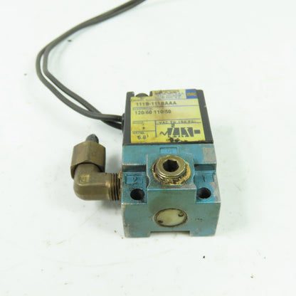 Mac 111B-111BAAA Solenoid Valve 120V 50/60Hz 150PSI 6.8W 1/8" NPT