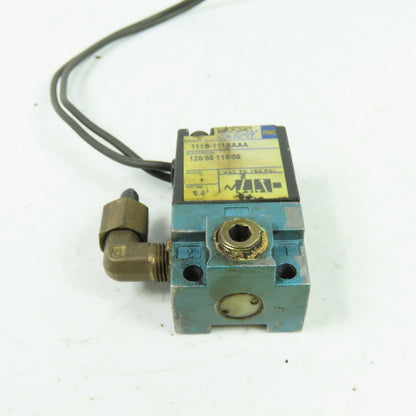 Mac 111B-111BAAA Solenoid Valve 120V 50/60Hz 150PSI 6.8W 1/8" NPT
