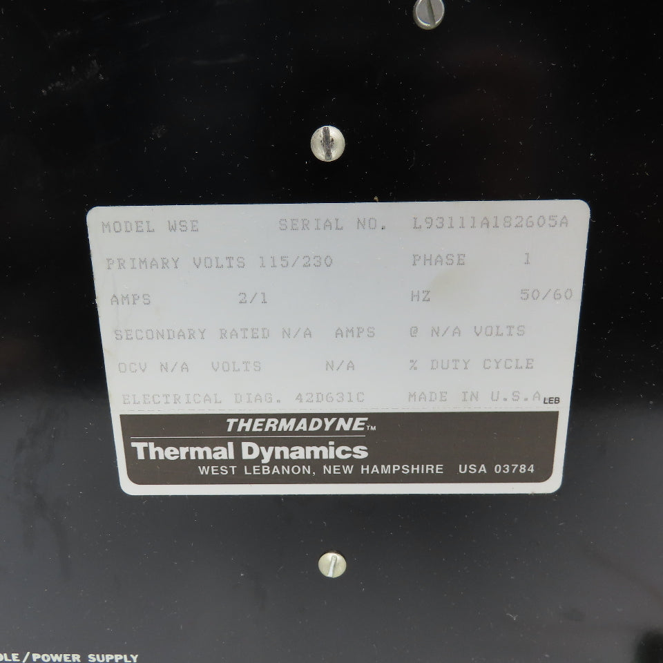 Thermal Dynamics WSE 115/230V 1Ph Weld Sequencer Bare Unit Parts/Repair See Info
