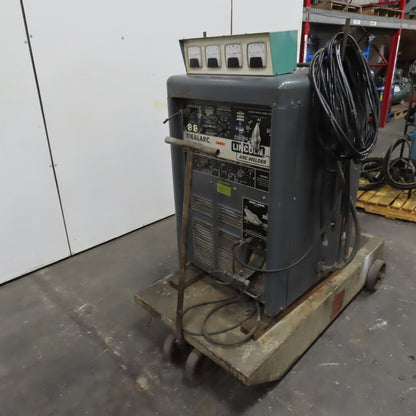 Lincoln TIG-300/300 AC/DC Arc Welder 208-230/460V 1PH 300A W/ Cooler & Cart