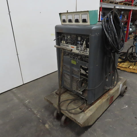Lincoln TIG-300/300 AC/DC Arc Welder 208-230/460V 1PH 300A W/ Cooler & Cart
