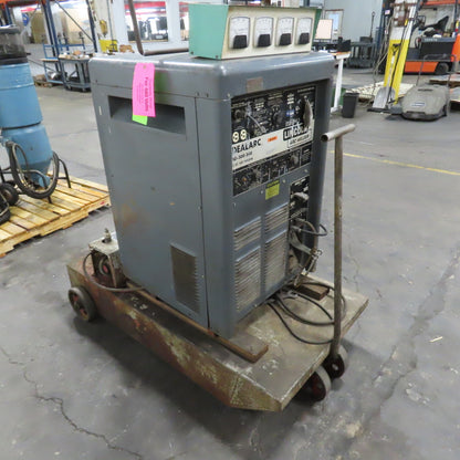 Lincoln TIG-300/300 AC/DC Arc Welder 208-230/460V 1PH 300A W/ Cooler & Cart