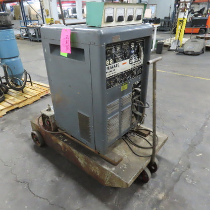 Lincoln TIG-300/300 AC/DC Arc Welder 208-230/460V 1PH 300A W/ Cooler & Cart