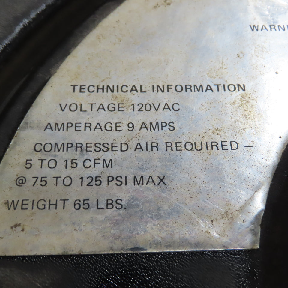 Cadillac Quik-Blast Portable Recirculating Sandblaster 120VAC 7' & 20' Gun Hose
