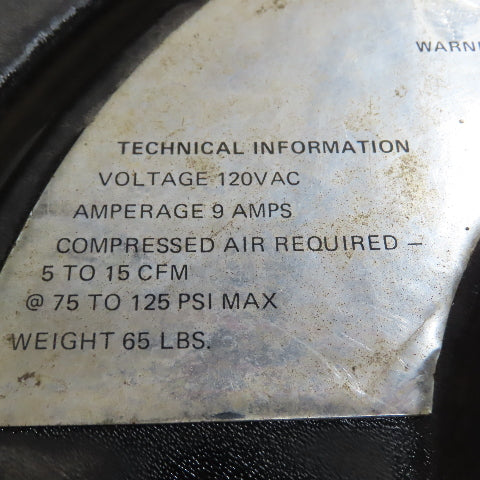 Cadillac Quik-Blast Portable Recirculating Sandblaster 120VAC 7' & 20' Gun Hose