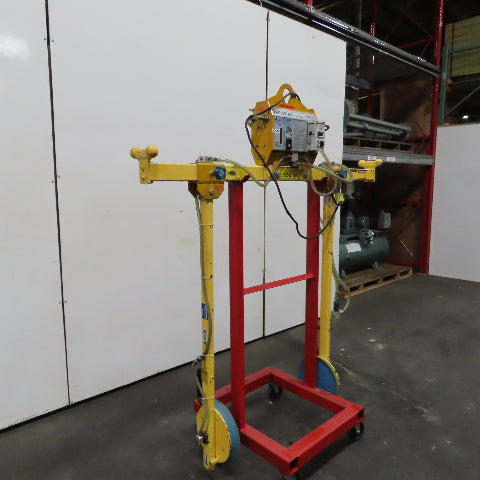 Anver VPF-57-AC 500LB Two Pad Electric Side Gripper Vacuum Lifter 115V W/Cart