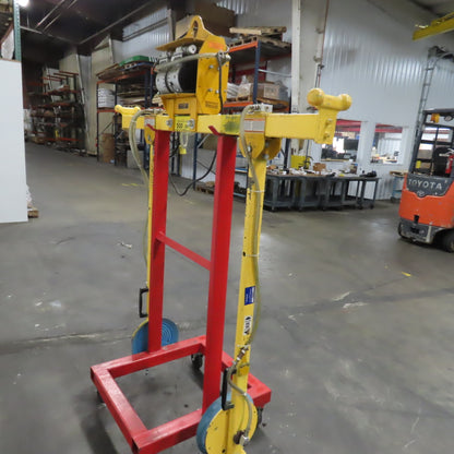 Anver VPF-57-AC 500LB Two Pad Electric Side Gripper Vacuum Lifter 115V W/Cart