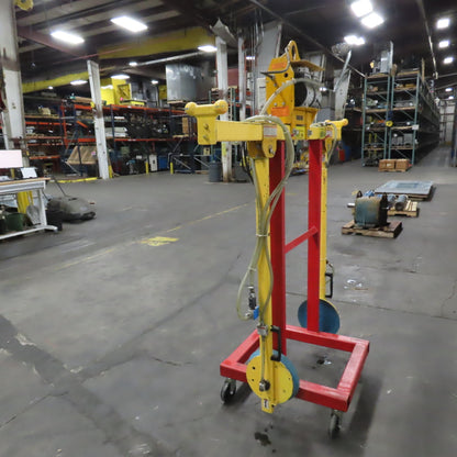 Anver VPF-57-AC 500LB Two Pad Electric Side Gripper Vacuum Lifter 115V W/Cart