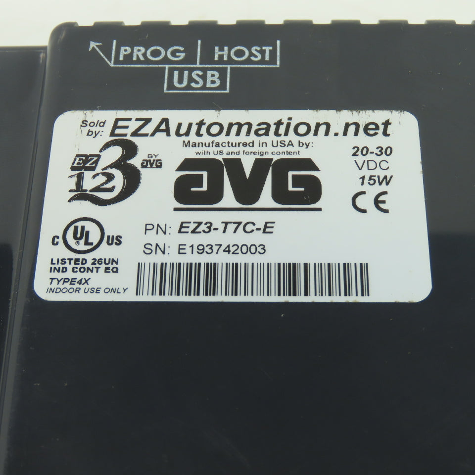 EZ Automation EZ3-T7C-E TFT HMI Display & PLC Combo 20-30VDC 15W
