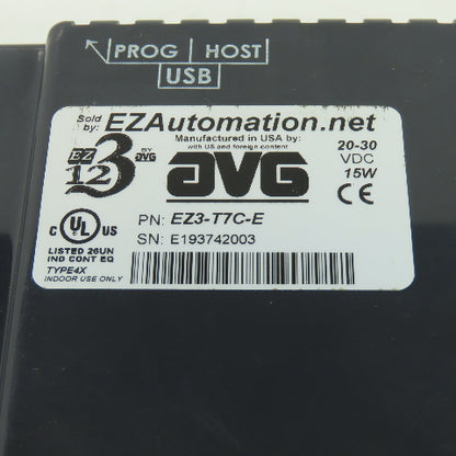 EZ Automation EZ3-T7C-E TFT HMI Display & PLC Combo 20-30VDC 15W
