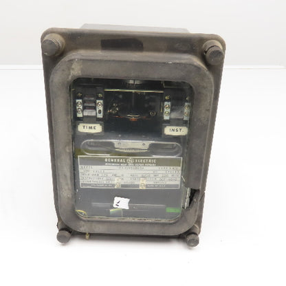 General Electric 12IJCV51B23A Overcurrent Relay 120V 60Hz Broken Cover