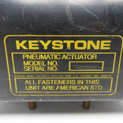 Keystone Rotary Valve Actuator Valve Mount Holes 3-1/2" O.C. 120V Coil