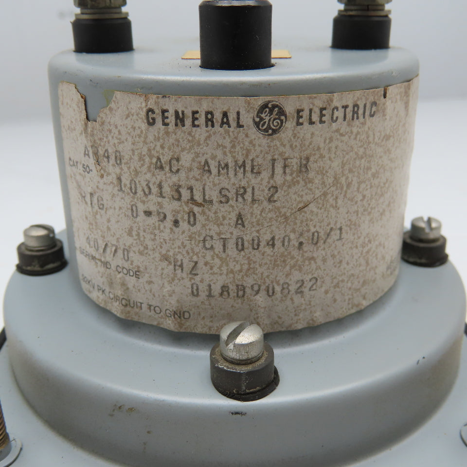 General Electric 50-103131LSRL2 0-200AC Amp Panel Meter Ammeter