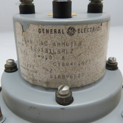 General Electric 50-103131LSRL2 0-200AC Amp Panel Meter Ammeter