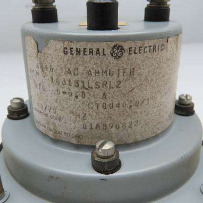 General Electric 50-103131LSRL2 0-200AC Amp Panel Meter Ammeter