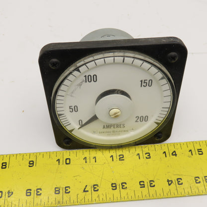 General Electric 50-103131LSRL2 0-200AC Amp Panel Meter Ammeter