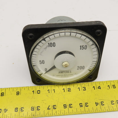 General Electric 50-103131LSRL2 0-200AC Amp Panel Meter Ammeter