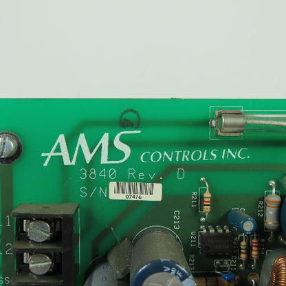 AMS Controls 3840 Rev D Circuit Board Control Panel