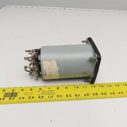 General Electric 6477K27001 0-12 Megavar Varmeter Panel Ammeter