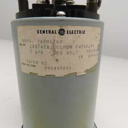 General Electric 6477K27001 0-12 Megavar Varmeter Panel Ammeter