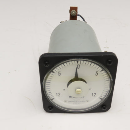 General Electric 6477K27001 0-12 Megavar Varmeter Panel Ammeter