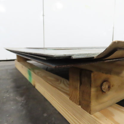 12 Gauge Galvanized Sheet Metal 120"x48" (4'x10') Lot Of 5 Full Pieces & 2 Misc.
