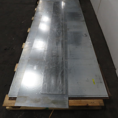 12 Gauge Galvanized Sheet Metal 120"x48" (4'x10') Lot Of 5 Full Pieces & 2 Misc.