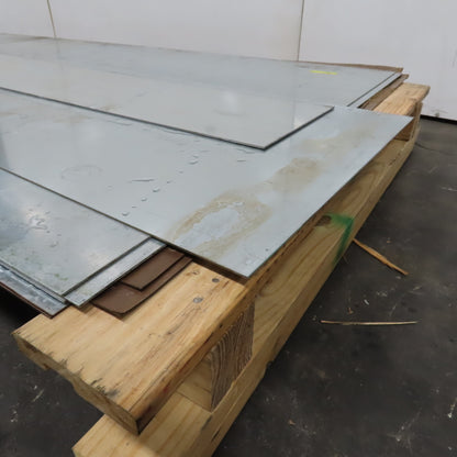 12 Gauge Galvanized Sheet Metal 120"x48" (4'x10') Lot Of 5 Full Pieces & 2 Misc.