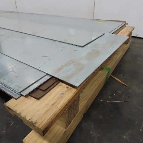 12 Gauge Galvanized Sheet Metal 120"x48" (4'x10') Lot Of 5 Full Pieces & 2 Misc.