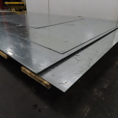 14 Gauge Galvanized Sheet Metal 60" x 96" (5'x8') Lot Of 3 Full Pieces & 2 Misc.