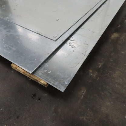 14 Gauge Galvanized Sheet Metal 60" x 96" (5'x8') Lot Of 3 Full Pieces & 2 Misc.