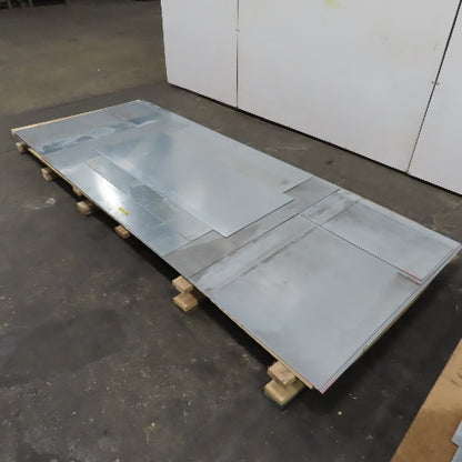 18 Gauge Galvanized Sheet Metal 120"x48" (10'x4') Lot Of 6 Full Pieces & 5 Misc.