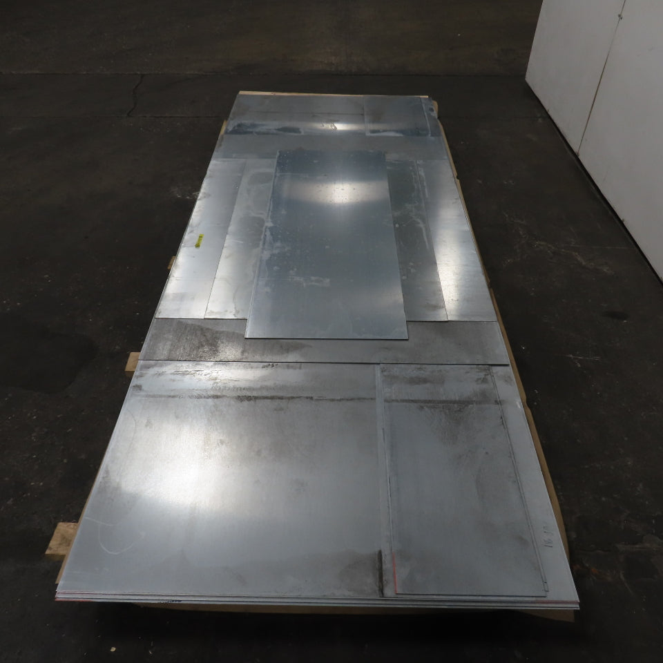 18 Gauge Galvanized Sheet Metal 120"x48" (10'x4') Lot Of 6 Full Pieces & 5 Misc.