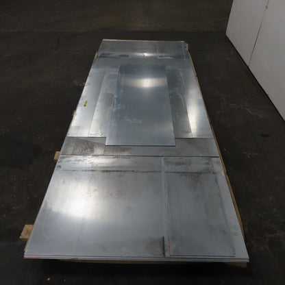 18 Gauge Galvanized Sheet Metal 120"x48" (10'x4') Lot Of 6 Full Pieces & 5 Misc.