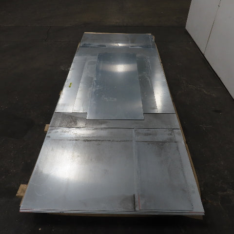 18 Gauge Galvanized Sheet Metal 120"x48" (10'x4') Lot Of 6 Full Pieces & 5 Misc.