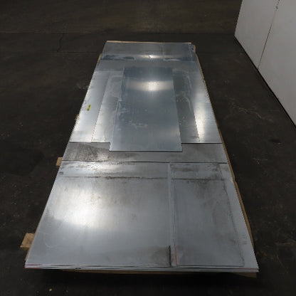 18 Gauge Galvanized Sheet Metal 120"x48" (10'x4') Lot Of 6 Full Pieces & 5 Misc.