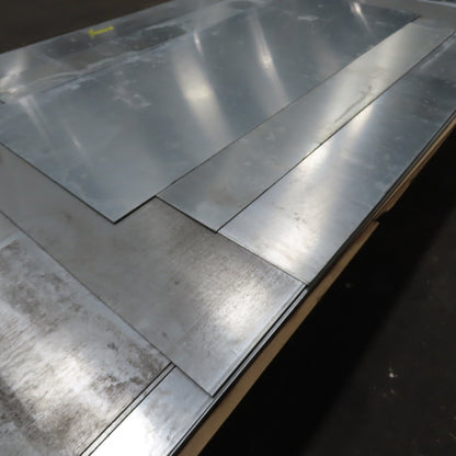 18 Gauge Galvanized Sheet Metal 120"x48" (10'x4') Lot Of 6 Full Pieces & 5 Misc.