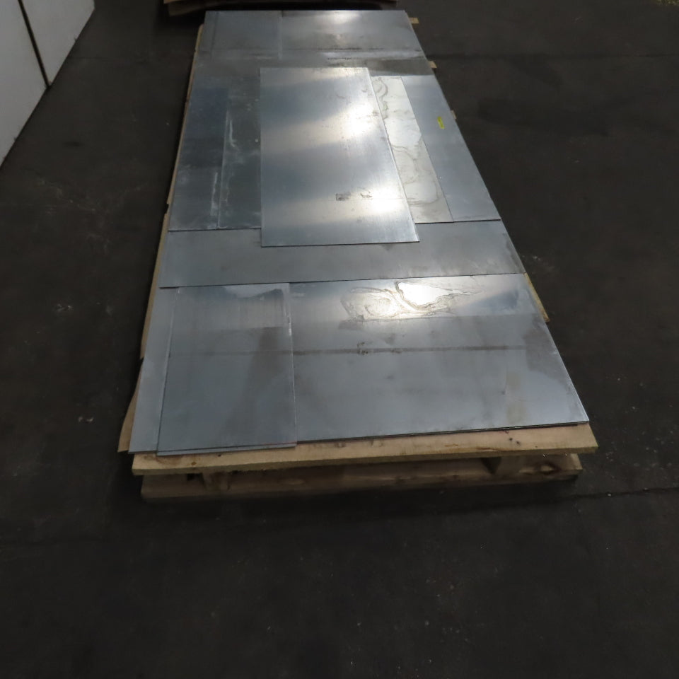 18 Gauge Galvanized Sheet Metal 120"x48" (10'x4') Lot Of 6 Full Pieces & 5 Misc.