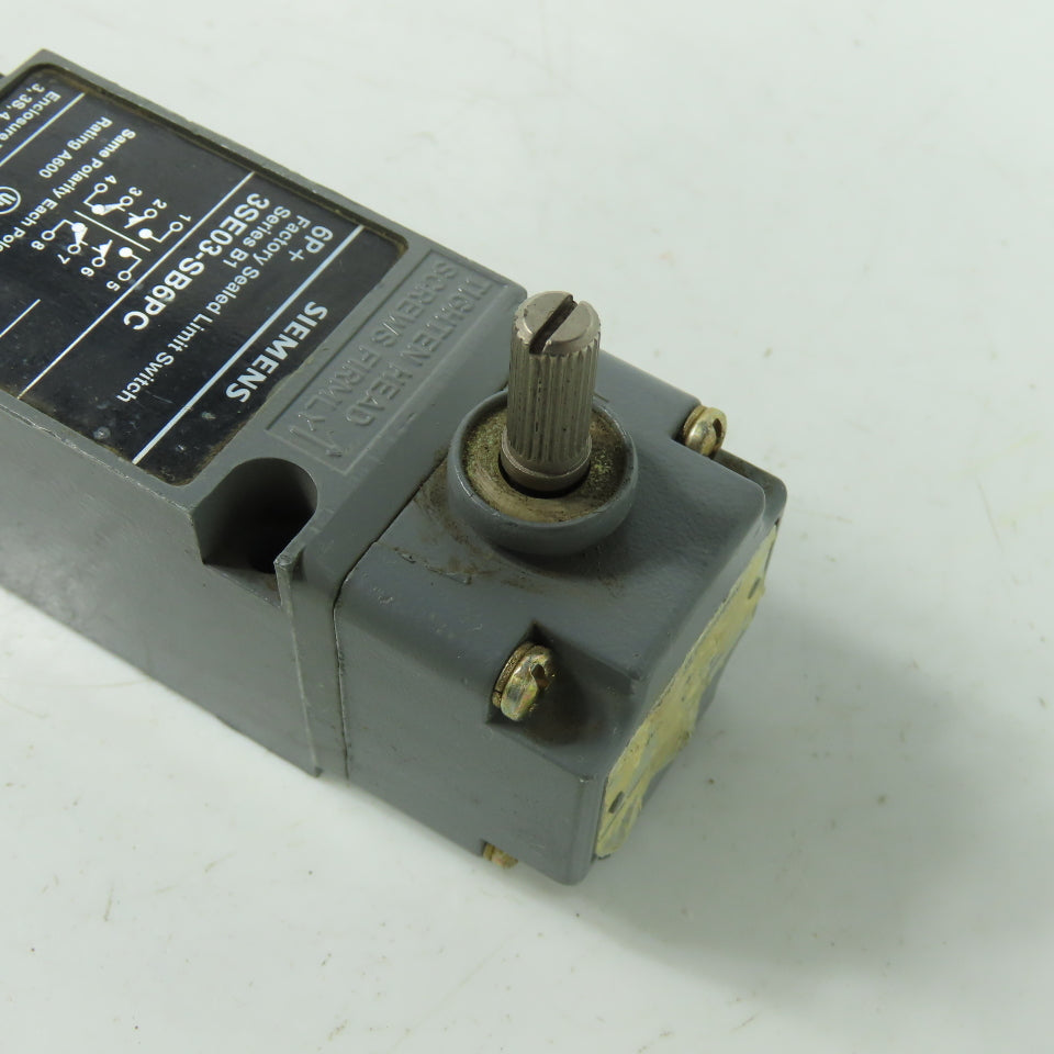 Siemens 3SE03-SB6PC Limit Switch Series B1 Rating A600