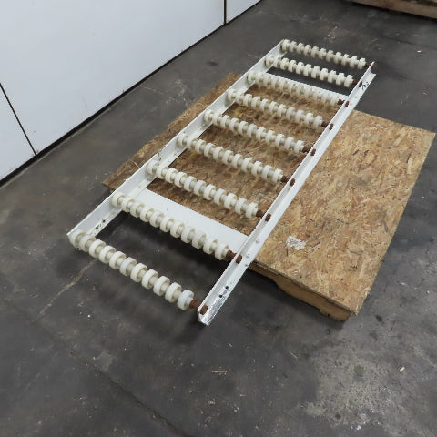 23-1/2" Wide x 74" Long Nylon Gravity Roller Case Conveyor Section