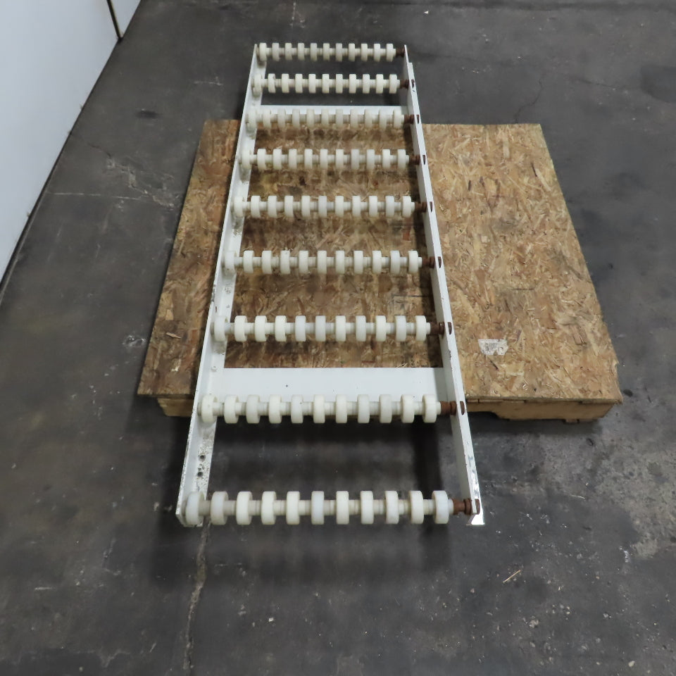 23-1/2" Wide x 74" Long Nylon Gravity Roller Case Conveyor Section