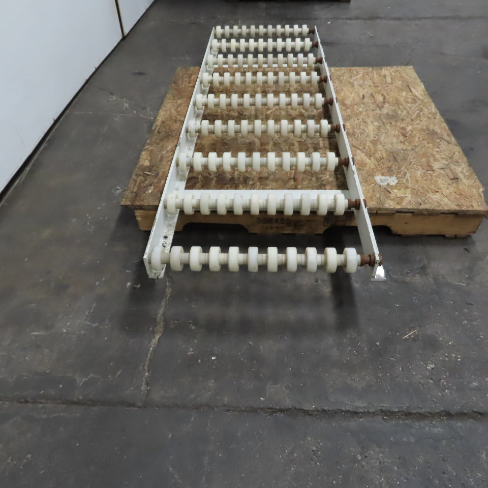 23-1/2" Wide x 74" Long Nylon Gravity Roller Case Conveyor Section