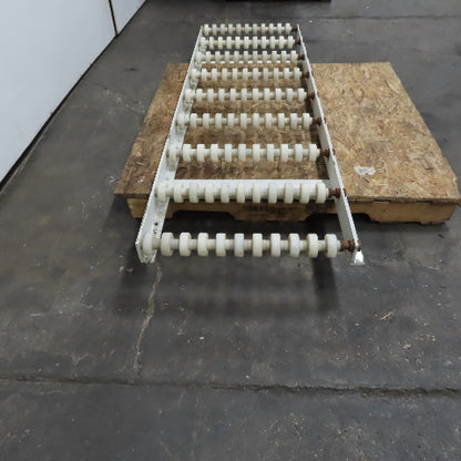 23-1/2" Wide x 74" Long Nylon Gravity Roller Case Conveyor Section