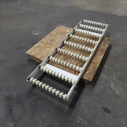 23-1/2" Wide x 74" Long Nylon Gravity Roller Case Conveyor Section