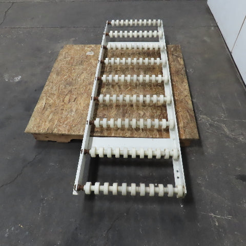 23-1/2" Wide x 74" Long Nylon Gravity Roller Case Conveyor Section