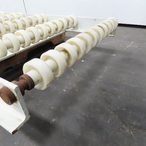 23-1/2" Wide x 74" Long Nylon Gravity Roller Case Conveyor Section