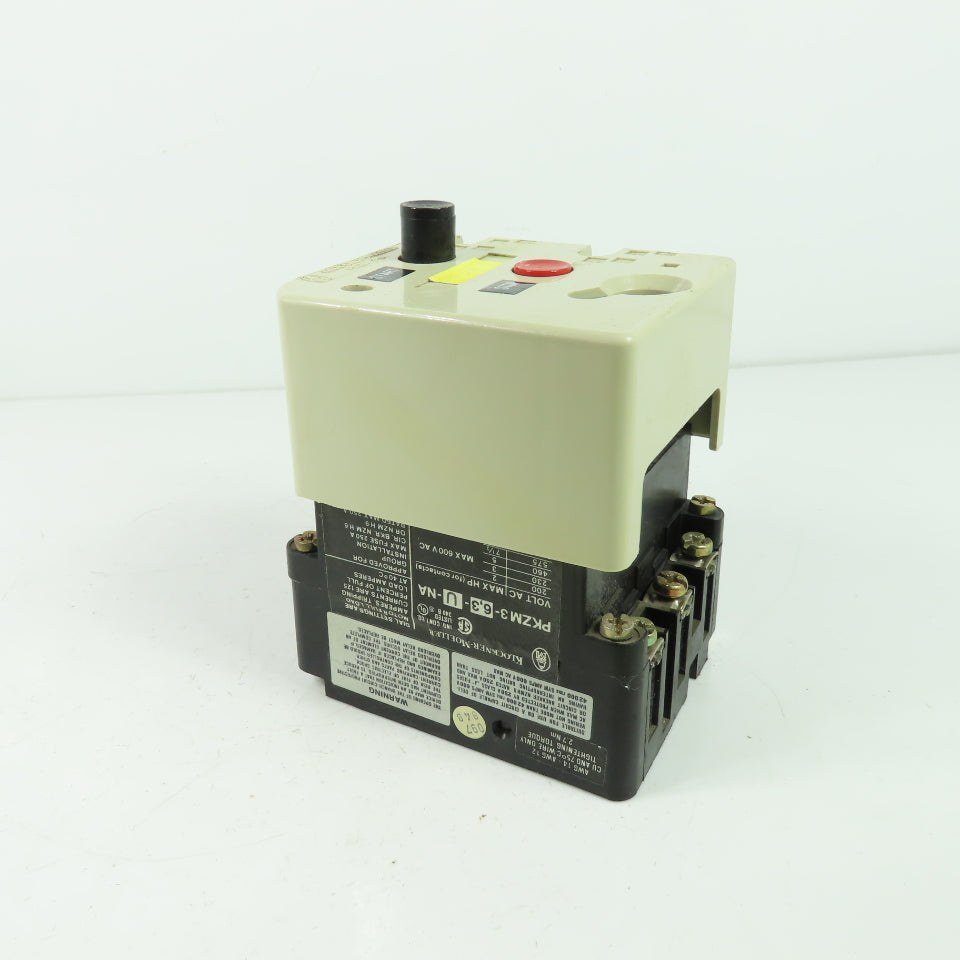 Knockner-Moeller PKZM3-6,3-U-NA 7.5HP 600VAC Manual Motor Starter
